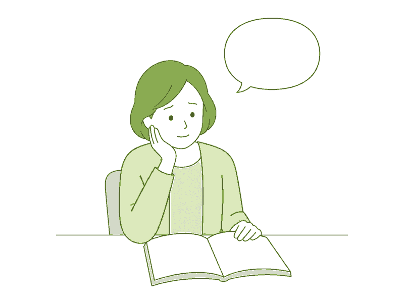 話す相手がいない様子のイラスト